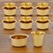 South Indian Brass Coffee Cup and Dabara Matte Plain for South Indian Filter Tea Handmade Tumbler Cup Traditional Kumbakonam Coffee Dabra Set Serving Drinkware (capacity Upto 120 Ml)